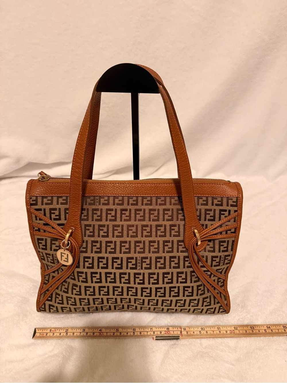 Fendi Zucchino Canvas Tote Bag